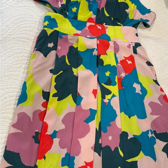 Jessica Simpson Blue Pink Halter Midi Dress - Picture 2 of 8